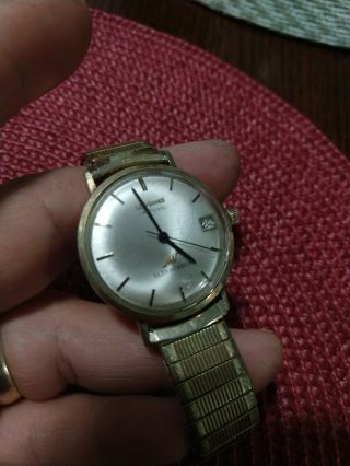 Vintage Mens Longines Ultra Chron 10k Gold Filled Automatic Wristwatch per 2
