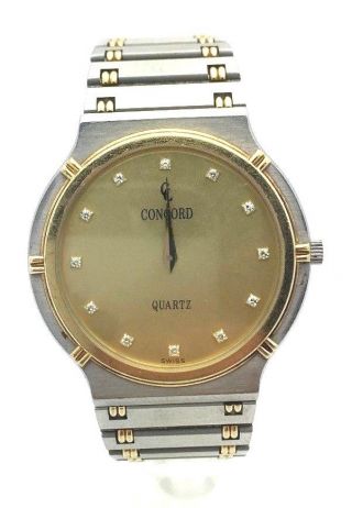 Mini Concord La Costa Ladies 18k Gold And Stainless Watch Size 6.  5in 622987
