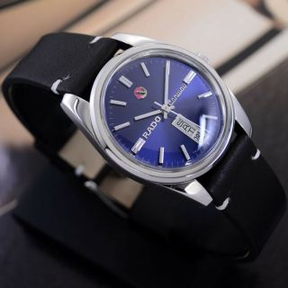 [GI]VINTAGE RADO CONWAY AUTOMATIC BLUE DIAL DAY&DATE DRESS MEN ' S WATCH RARE ITEM 3