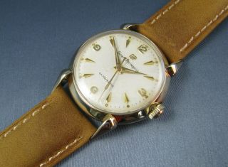 Vintage Girard Perregaux Gyromatic 10k Gold Gf Automatic Mens Watch 1950s