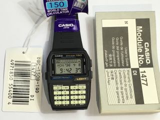 Rare Vintage Casio Databank Dbc150 Dbc - 150 Calculator Watch Nos