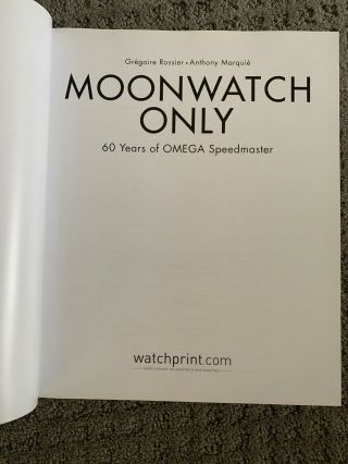 Omega Speedmaster Moonwatch Only Book 2