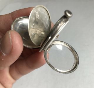 Vintage RARE Gruen Sterling Silver Trench Watch Hallmarked Pocket Watch 7