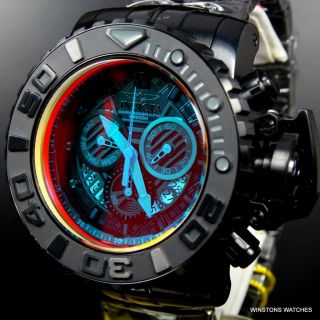 Invicta Sea Hunter Gen Ii 70mm Tinted Crystal Swiss Mvt Black Steel Watch