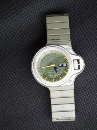 Rare Seiko Non Vintage Digital Watch 7s36 - 0250 Giugiaro Dashboard 23 Jewels
