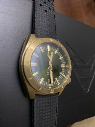 Ventus Northstar N - 7 Forest Green Heritage Diver Automatic NH35 Brass Sapphire 2