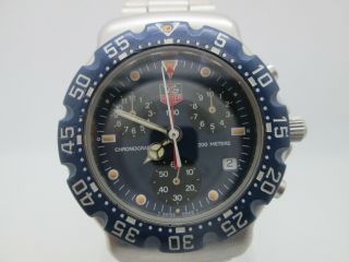 VINTAGE TAG HEUER F1 200M DATE CHRONOGRAPH STAINLESS STEEL QUARTZ MENS WATCH 2
