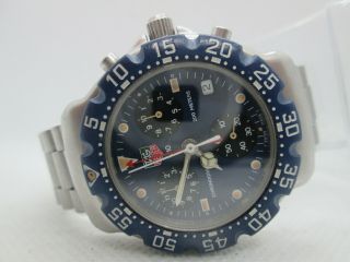 VINTAGE TAG HEUER F1 200M DATE CHRONOGRAPH STAINLESS STEEL QUARTZ MENS WATCH 5