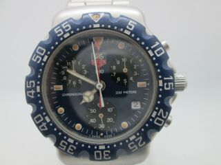 VINTAGE TAG HEUER F1 200M DATE CHRONOGRAPH STAINLESS STEEL QUARTZ MENS WATCH 7