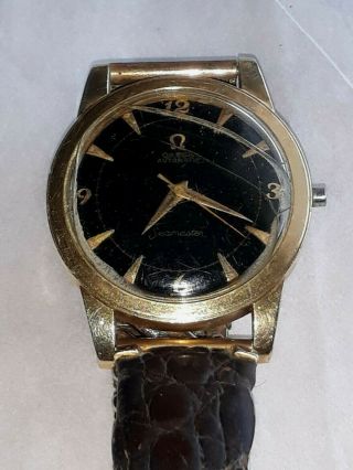 Vtg Omega Automatic Seamaster 14k Gf Watch 1950 