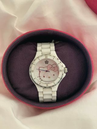 Kimora Lee Simmons Hello Kitty White Ceramic Watch (with Links)