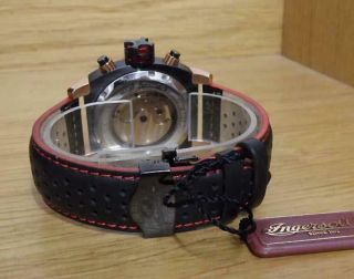 Mens Rose - Gold & Black Ingersoll Bison 8 Automatic IN2806RBK Diver Style Watch 7
