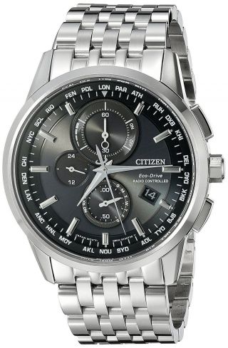 Citizen Eco - Drive World Chronograph A - T Atomic Watch At8110 - 53e