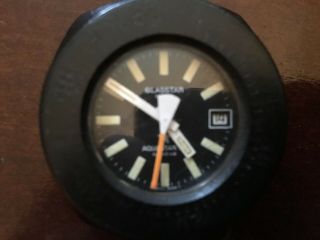 Exc Vintage Aquastar Sa Diver Diving Watch Glasstar 10atm Geneve Thermo