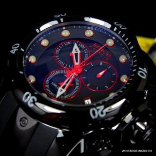 Invicta Reserve Venom Red Line Swiss Made Chronograph 52mm Black Watch