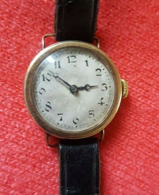 Vintage 9ct Gold Ladies Rolex Wrist Watch Marked W & D - Good Order