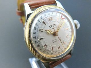 Oris Automatic Watch 7400 574 Pointer Date Big Crown Swiss Made [6262]
