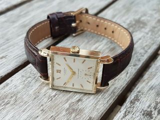 J W Benson gents watch 1960,  9ct solid gold,  Decent watch 4