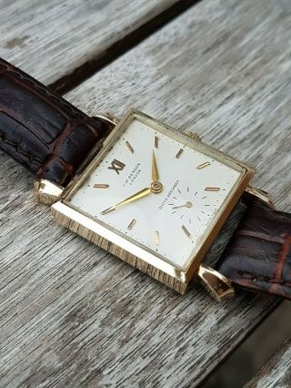 J W Benson gents watch 1960,  9ct solid gold,  Decent watch 7
