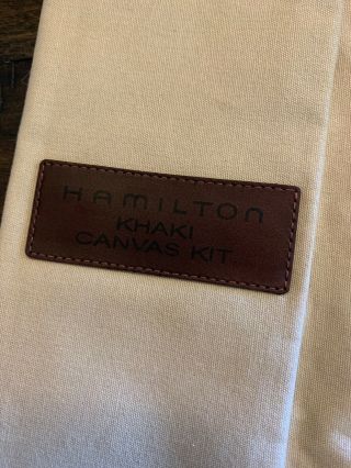 ULTRA RARE 03/10 Hamilton Khaki Canvas Kit And Papers 10