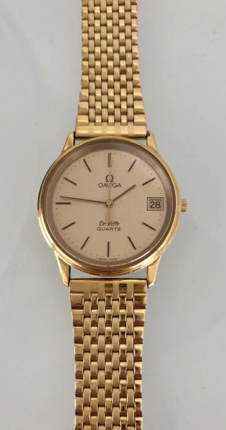 Spare Vintage Gent’s Omega De Ville Quartz Wristwatch With Date