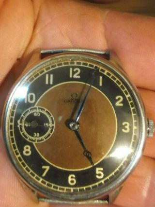 Omega Vintage Antique Large 43mm Classic Military Style Mens Watch 1915 Ww1