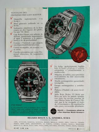 1966 Vintage Rolex GMT Master ref.  1675 Booklet 3