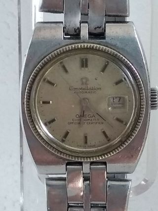 Rare Omega Constellation Automatic 24j Chronometer Officially Certified Cal.  682