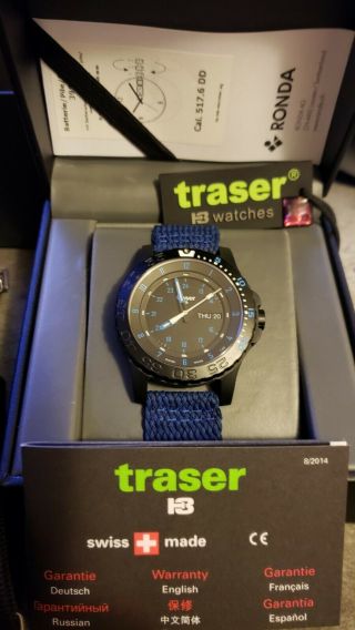 traser H3 Swiss Watches P66 Blue Infinity Tritium Dial - 2