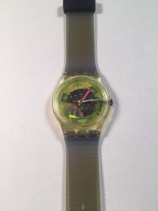 1985 Vintage Swatch Watch GK101 Technosphere Exc Cond 2