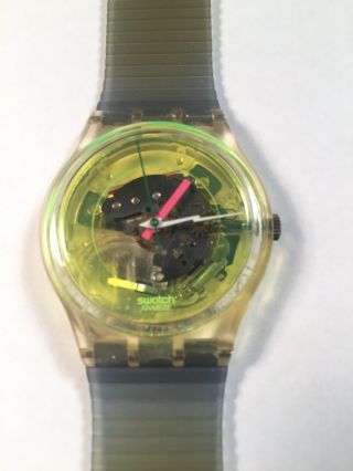 1985 Vintage Swatch Watch GK101 Technosphere Exc Cond 3