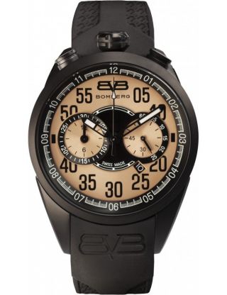 Mens Bomberg Swiss Made Ns44chpba.  0087.  2 Chronograph Brown Dial Watch