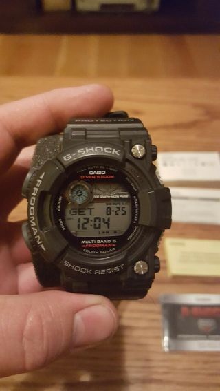 Casio G Shock Frogman Gwf 1000 1jf Watch Moon And Tide Graph Frog Man G - Shock