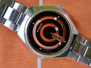 Very Rare Vintage Sandoz Mystery Dial Octagon Wristwatch - Men’s - 1970’s