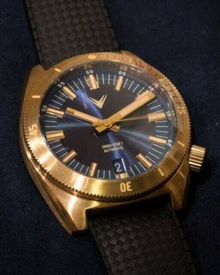 Ventus Northstar Watch,  N - 06 (brass/blue) 300m Heritage Diver,