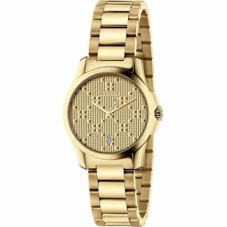 Gucci Stainless Steel Dia Pattern Dial Women 