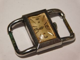 Vintage Jaeger Le Coultre Wrist Watch Of Unusual Form.  For Spares/repairs