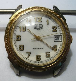Rare Vintage GUB Glashutte / SA 25j Automatic ETA 2824 - 2 Men ' s Wrist Watch /232k 2