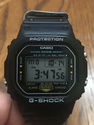 Mens Casio Watch Casio G - Shock Dw - 5200 (240) Japan H - Battery