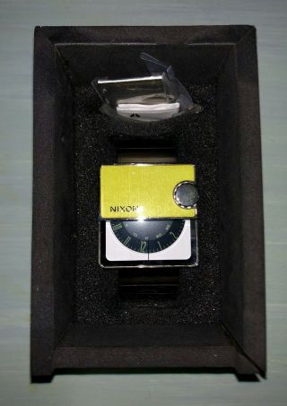 Nixon Murf Wrist Watch For Men - - Lime Green And Stainless