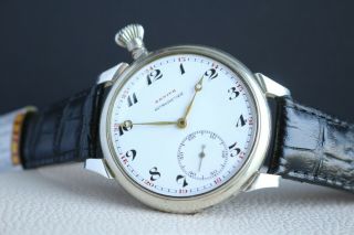 Zenith Antimagnetic Vintage Enameled Grand Prix Swiss Wrist Driving Watch