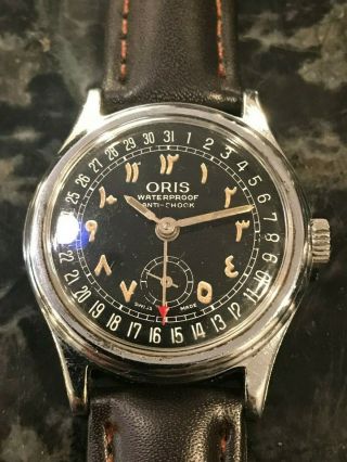 Vintage Oris Pointer Date Watch With Hindu/arabic Markers