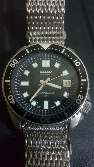 Vintage SEIKO 7002 Scuba Divers WATCH 6105 8110 Apocalypse Captain Willard Mod 7