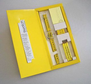 Crayonset (metrica) Swatch Ruler Special Pk Ltd,  Nip - Rare