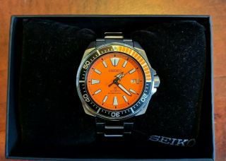 Seiko Prospex Orange Samurai Srpc07 | Dive Watch | Open Box
