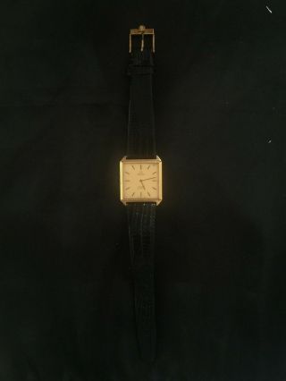 OMEGA Watch - De Ville Quartz - Vintage Omega - Swiss Made - 1365 - Gold & Black 4