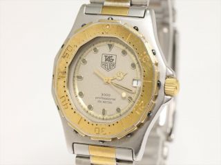 Tag Heuer Men’s 3000 Professional 934.  213 Quartz Watch Date 18k Gold Plated