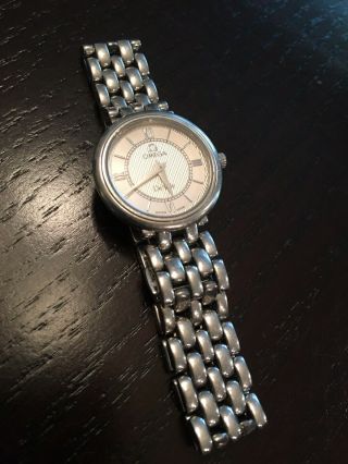 Omega Deville Silver Dial Quartz Ladies Wrist Watch