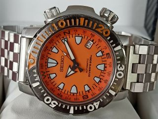 Very Rare Seiko Snm037 Automatic Mens Watch Land Monster 7s35 - 00f0