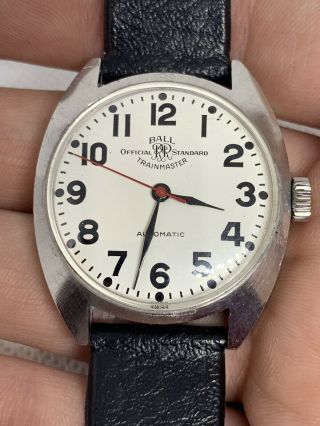 Vintage Ball Trainmaster Official Standard Automatic Watch 25 Jewel